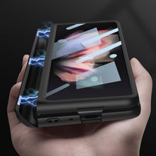 Load image into Gallery viewer, GKK Integrated Magnetic Full Coverage Phone Flip Case with Pen Slot, For Samsung Galaxy Z Fold3 5G