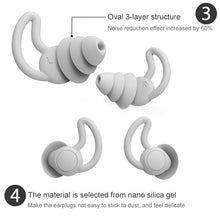 Load image into Gallery viewer, iMeBoBo A1 Shark Fin Version Nano Silicone Sleeping Noise Reduction Earplugs, Two Layer, Three Layer