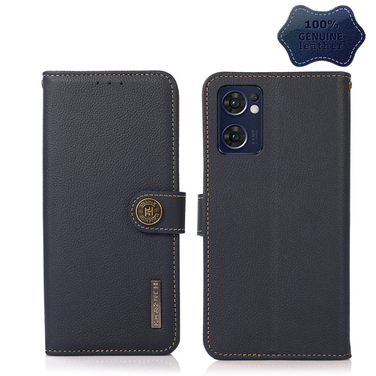 KHAZNEH Custer Genuine Leather RFID Phone Case, For Nokia C20 Plus, For OPPO Reno7 5G / Find X5 Lite, For Xiaomi Redmi Note 11 Pro 5G / 4G