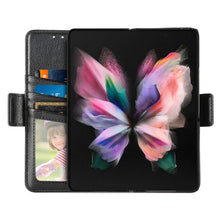 Load image into Gallery viewer, Multi-function Card Pen Slot Leather Phone Case, For Samsung Galaxy Z Fold3 5G