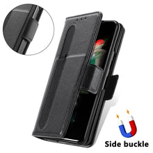 Load image into Gallery viewer, Multi-function Card Pen Slot Leather Phone Case, For Samsung Galaxy Z Fold3 5G