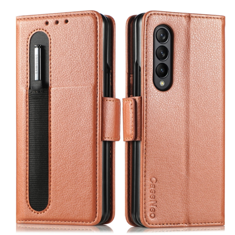 Multi-function Card Pen Slot Leather Phone Case, For Samsung Galaxy Z Fold3 5G