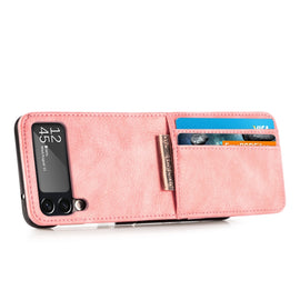 Vertical Flip Card Slot Leather Phone Case, For Samsung Galaxy Z Flip3 5G