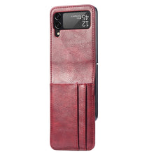 Load image into Gallery viewer, Vertical Flip Card Slot Leather Phone Case, For Samsung Galaxy Z Flip3 5G
