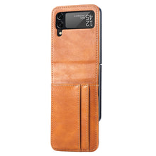 Load image into Gallery viewer, Vertical Flip Card Slot Leather Phone Case, For Samsung Galaxy Z Flip3 5G
