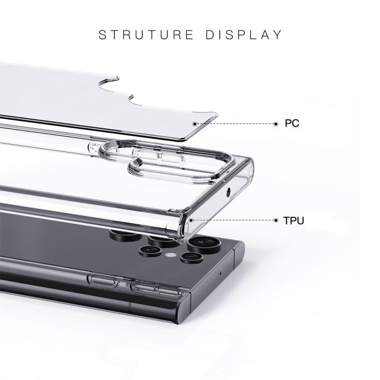 Crystal Clear Series PC + TPU Phone Case, For Samsung Galaxy S22 5G, For Samsung Galaxy S22+ 5G