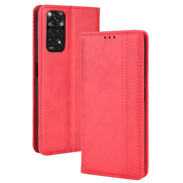 Magnetic Buckle Retro Crazy Horse Leather Phone Case, For Motorola Moto Edge 30 Pro/Edge+ 2022/Edge X30, For Wiko Y82, For Xiaomi Redmi Note 11S / Note 11 4G Overseas Version, For Xiaomi Redmi Note 11 Pro 4G / 5G Overseas Version, For Asus Zenfone 8 / ...