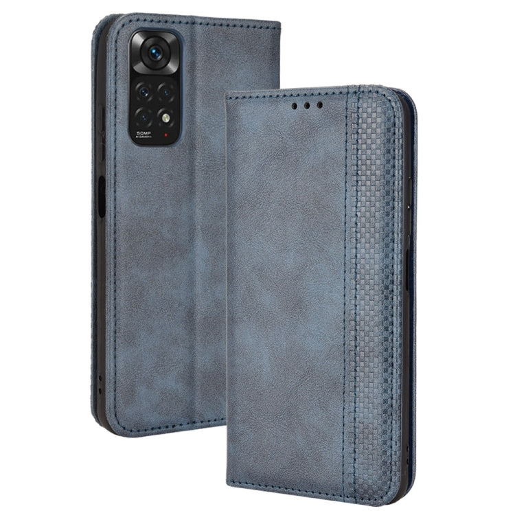 Magnetic Buckle Retro Crazy Horse Leather Phone Case, For Motorola Moto Edge 30 Pro/Edge+ 2022/Edge X30, For Wiko Y82, For Xiaomi Redmi Note 11S / Note 11 4G Overseas Version, For Xiaomi Redmi Note 11 Pro 4G / 5G Overseas Version, For Asus Zenfone 8 / ...