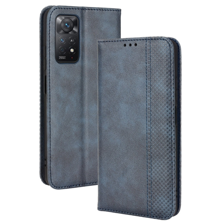 Magnetic Buckle Retro Crazy Horse Leather Phone Case, For Motorola Moto Edge 30 Pro/Edge+ 2022/Edge X30, For Wiko Y82, For Xiaomi Redmi Note 11S / Note 11 4G Overseas Version, For Xiaomi Redmi Note 11 Pro 4G / 5G Overseas Version, For Asus Zenfone 8 / ...