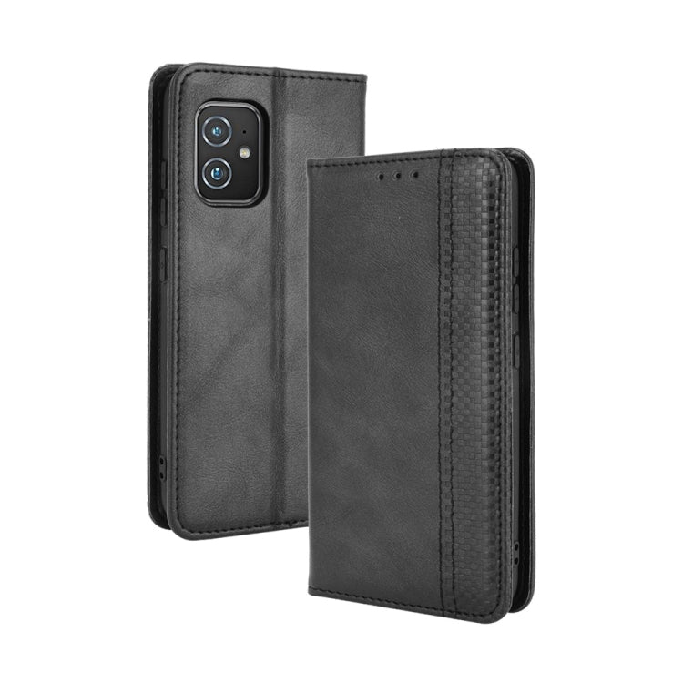 Magnetic Buckle Retro Crazy Horse Leather Phone Case, For Motorola Moto Edge 30 Pro/Edge+ 2022/Edge X30, For Wiko Y82, For Xiaomi Redmi Note 11S / Note 11 4G Overseas Version, For Xiaomi Redmi Note 11 Pro 4G / 5G Overseas Version, For Asus Zenfone 8 / ...