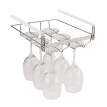 Load image into Gallery viewer, 304 Stainless Steel Hanging Wine Glass Shelf Drain Rack Cup Holder, Cup Holder
