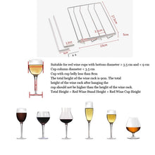 Load image into Gallery viewer, 304 Stainless Steel Hanging Wine Glass Shelf Drain Rack Cup Holder, Cup Holder