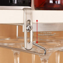 Load image into Gallery viewer, 304 Stainless Steel Hanging Wine Glass Shelf Drain Rack Cup Holder, Cup Holder