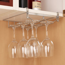 Load image into Gallery viewer, 304 Stainless Steel Hanging Wine Glass Shelf Drain Rack Cup Holder, Cup Holder