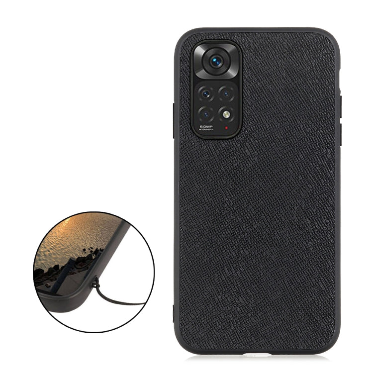 Cross Texture Leather Shockproof Phone Case, For Xiaomi Redmi Note 11 4G Global / Note 11S, For Xiaomi Redmi Note 11 Pro Global