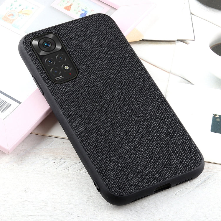 Cross Texture Leather Shockproof Phone Case, For Xiaomi Redmi Note 11 4G Global / Note 11S, For Xiaomi Redmi Note 11 Pro Global