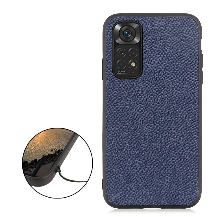 Cross Texture Leather Shockproof Phone Case, For Xiaomi Redmi Note 11 4G Global / Note 11S, For Xiaomi Redmi Note 11 Pro Global