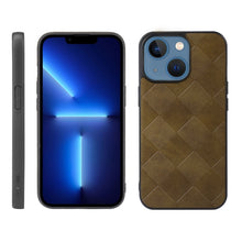 Load image into Gallery viewer, Weave Plaid PU Phone Case, For iPhone 13, For iPhone 13 Pro, For iPhone 13 Pro Max