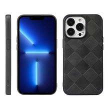 Load image into Gallery viewer, Weave Plaid PU Phone Case, For iPhone 13, For iPhone 13 Pro, For iPhone 13 Pro Max
