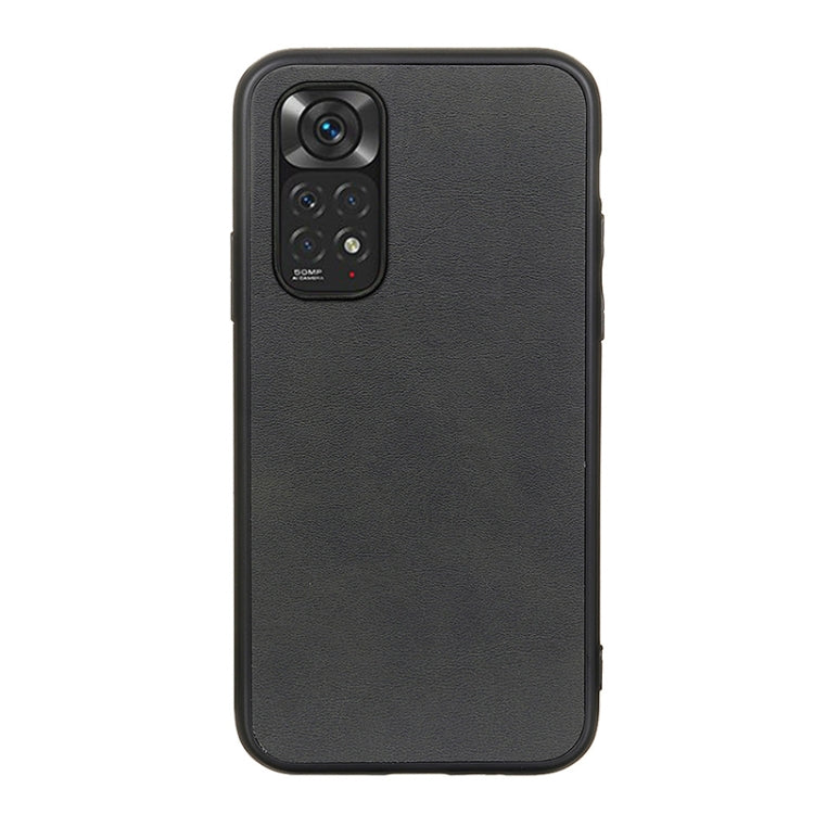 Accurate Hole Two-color Calf Texture Shockproof Phone Case, For Xiaomi Redmi Note 11 4G Global / Note 11S, For Xiaomi Redmi Note 11 Pro Global
