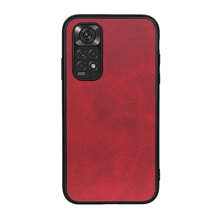 Accurate Hole Two-color Calf Texture Shockproof Phone Case, For Xiaomi Redmi Note 11 4G Global / Note 11S, For Xiaomi Redmi Note 11 Pro Global