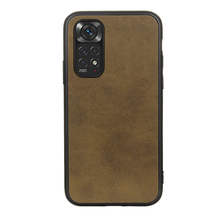 Accurate Hole Two-color Calf Texture Shockproof Phone Case, For Xiaomi Redmi Note 11 4G Global / Note 11S, For Xiaomi Redmi Note 11 Pro Global