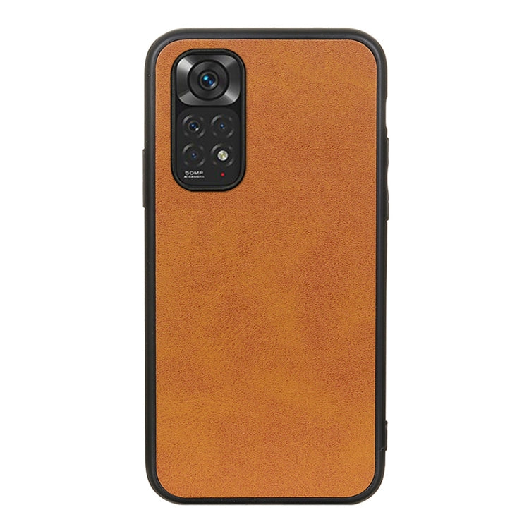 Accurate Hole Two-color Calf Texture Shockproof Phone Case, For Xiaomi Redmi Note 11 4G Global / Note 11S, For Xiaomi Redmi Note 11 Pro Global