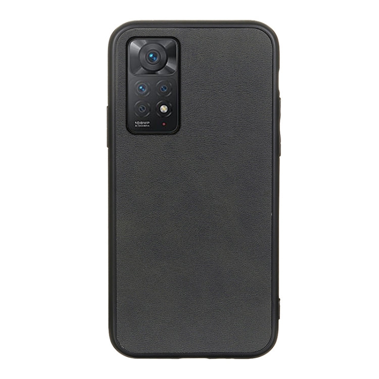 Accurate Hole Two-color Calf Texture Shockproof Phone Case, For Xiaomi Redmi Note 11 4G Global / Note 11S, For Xiaomi Redmi Note 11 Pro Global