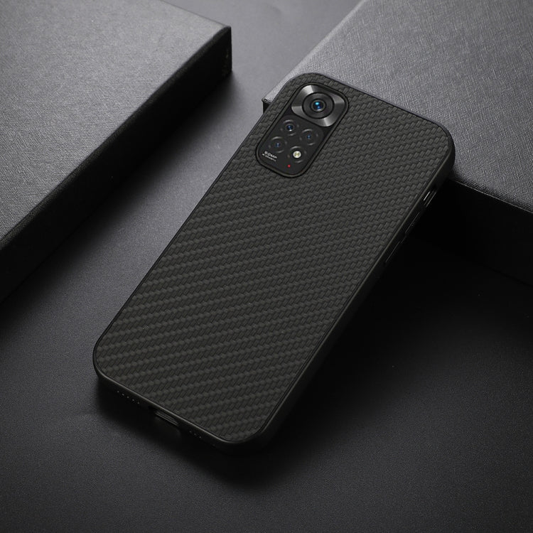 Accurate Hole Carbon Fiber Texture Shockproof Case, For Xiaomi Redmi Note 11 4G Global / Note 11S, For Xiaomi Redmi Note 11 Pro Global