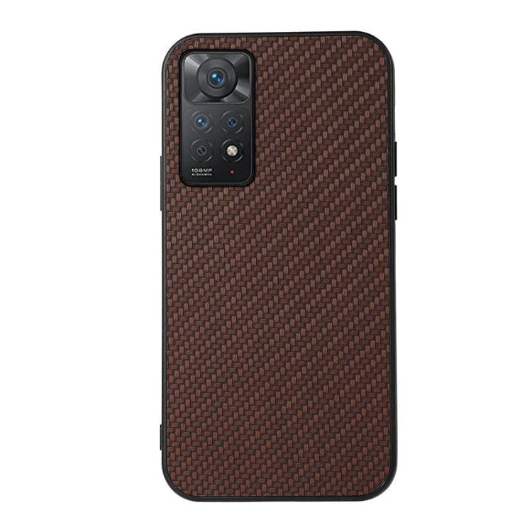 Accurate Hole Carbon Fiber Texture Shockproof Case, For Xiaomi Redmi Note 11 4G Global / Note 11S, For Xiaomi Redmi Note 11 Pro Global