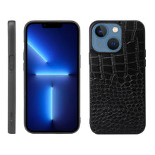 Load image into Gallery viewer, Crocodile Top Layer Cowhide Leather Case, For iPhone 13, For iPhone 13 Pro, For iPhone 13 Pro Max