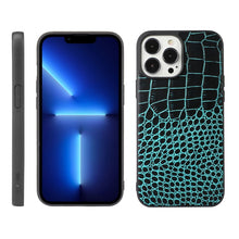 Load image into Gallery viewer, Crocodile Top Layer Cowhide Leather Case, For iPhone 13, For iPhone 13 Pro, For iPhone 13 Pro Max