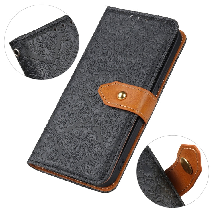 European Floral Embossed Leather Phone Case, For Xiaomi Redmi Note 11 Pro 5G / 4G / Note 11 Pro+ 5G Foreign Version