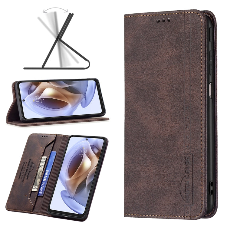 Magnetic RFID Blocking Anti-Theft Leather Phone Case, For Motorola Moto G31 / G41 Side Fingerprint Version, For Nokia G21 / G11, For OPPO A36 / Realme 9i, For OPPO Realme 9 Pro+, For Xiaomi Redmi Note 11 International Version, For Samsung Galaxy A23 5G...