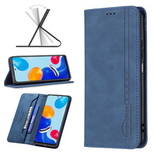 Load image into Gallery viewer, Magnetic RFID Blocking Anti-Theft Leather Phone Case, For Motorola Moto G31 / G41 Side Fingerprint Version, For Nokia G21 / G11, For OPPO A36 / Realme 9i, For OPPO Realme 9 Pro+, For Xiaomi Redmi Note 11 International Version, For Samsung Galaxy A23 5G...