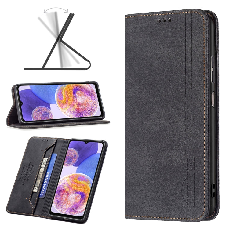 Magnetic RFID Blocking Anti-Theft Leather Phone Case, For Motorola Moto G31 / G41 Side Fingerprint Version, For Nokia G21 / G11, For OPPO A36 / Realme 9i, For OPPO Realme 9 Pro+, For Xiaomi Redmi Note 11 International Version, For Samsung Galaxy A23 5G...