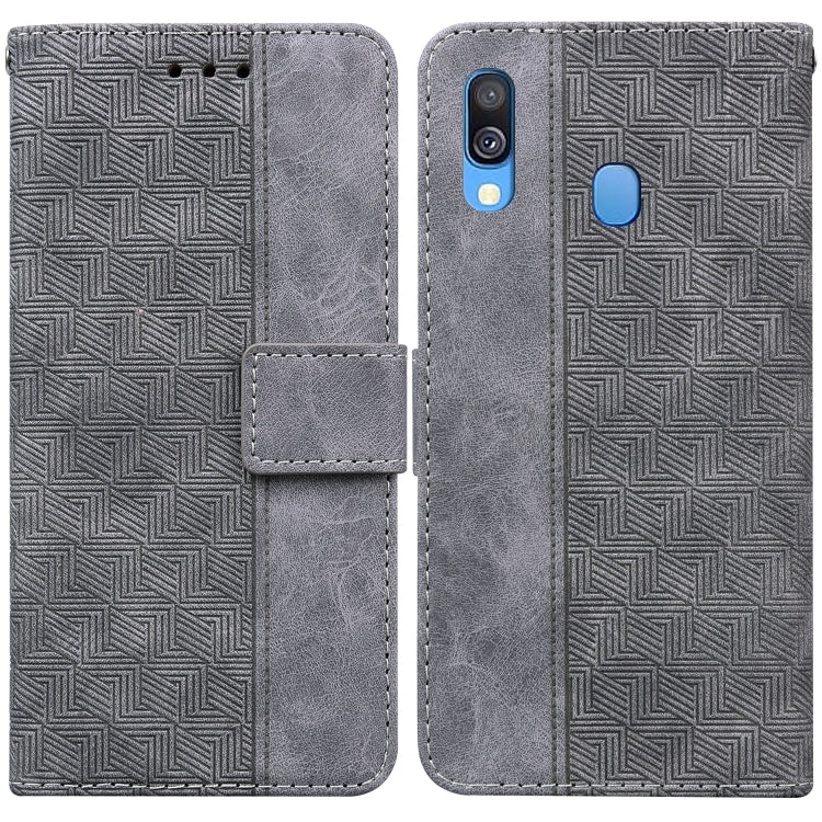 Geometric Embossed Leather Phone Case, For Samsung Galaxy A33 5G, For Samsung Galaxy A40, For Samsung Galaxy A50 / A30s / A50s, For Samsung Galaxy A53 5G, For Samsung Galaxy A70 / A70s, For Samsung Galaxy A73 5G, For Samsung Galaxy M30s / M21          ...