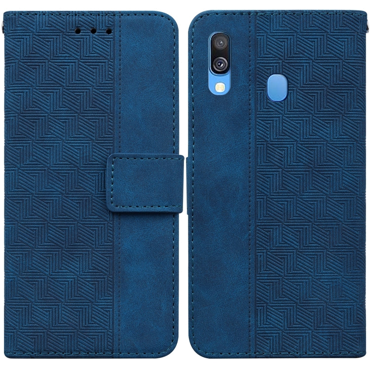 Geometric Embossed Leather Phone Case, For Samsung Galaxy A33 5G, For Samsung Galaxy A40, For Samsung Galaxy A50 / A30s / A50s, For Samsung Galaxy A53 5G, For Samsung Galaxy A70 / A70s, For Samsung Galaxy A73 5G, For Samsung Galaxy M30s / M21          ...
