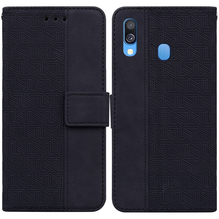 Geometric Embossed Leather Phone Case, For Samsung Galaxy A33 5G, For Samsung Galaxy A40, For Samsung Galaxy A50 / A30s / A50s, For Samsung Galaxy A53 5G, For Samsung Galaxy A70 / A70s, For Samsung Galaxy A73 5G, For Samsung Galaxy M30s / M21          ...