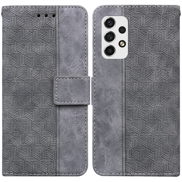 Geometric Embossed Leather Phone Case, For Samsung Galaxy A33 5G, For Samsung Galaxy A40, For Samsung Galaxy A50 / A30s / A50s, For Samsung Galaxy A53 5G, For Samsung Galaxy A70 / A70s, For Samsung Galaxy A73 5G, For Samsung Galaxy M30s / M21          ...