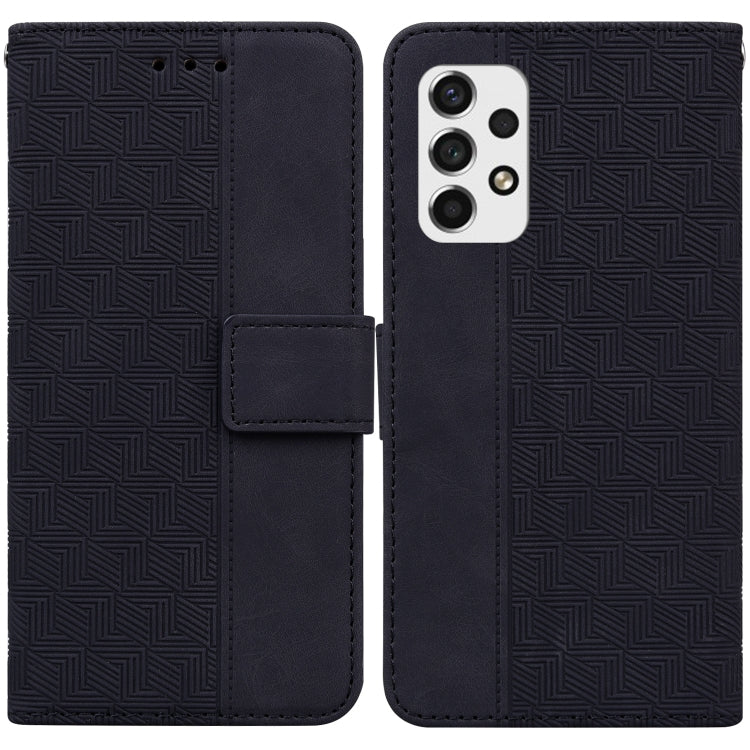 Geometric Embossed Leather Phone Case, For Samsung Galaxy A33 5G, For Samsung Galaxy A40, For Samsung Galaxy A50 / A30s / A50s, For Samsung Galaxy A53 5G, For Samsung Galaxy A70 / A70s, For Samsung Galaxy A73 5G, For Samsung Galaxy M30s / M21          ...