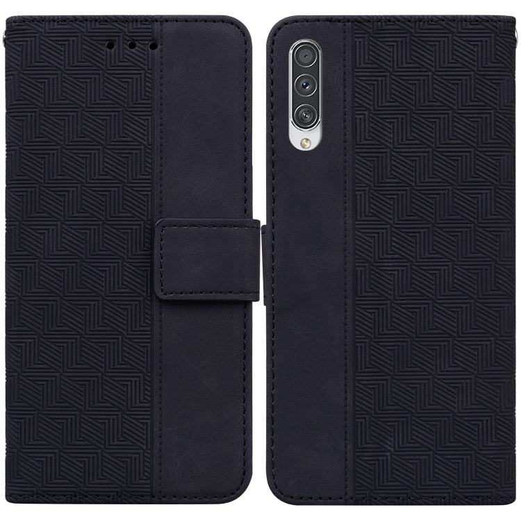 Geometric Embossed Leather Phone Case, For Samsung Galaxy A33 5G, For Samsung Galaxy A40, For Samsung Galaxy A50 / A30s / A50s, For Samsung Galaxy A53 5G, For Samsung Galaxy A70 / A70s, For Samsung Galaxy A73 5G, For Samsung Galaxy M30s / M21          ...
