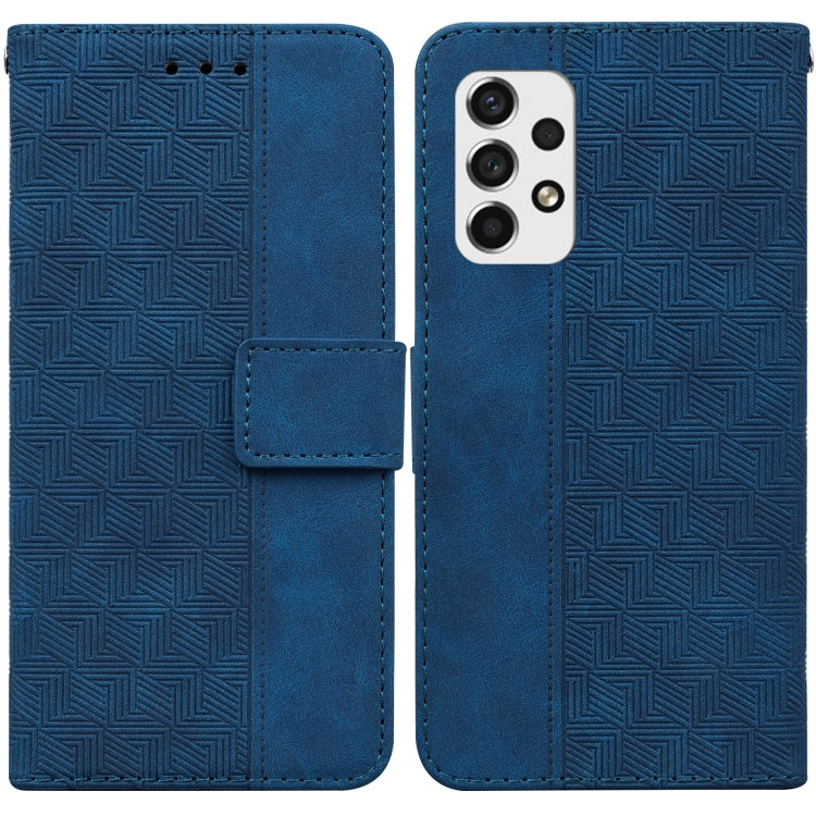 Geometric Embossed Leather Phone Case, For Samsung Galaxy A33 5G, For Samsung Galaxy A40, For Samsung Galaxy A50 / A30s / A50s, For Samsung Galaxy A53 5G, For Samsung Galaxy A70 / A70s, For Samsung Galaxy A73 5G, For Samsung Galaxy M30s / M21          ...
