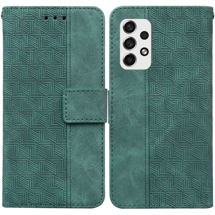 Geometric Embossed Leather Phone Case, For Samsung Galaxy A33 5G, For Samsung Galaxy A40, For Samsung Galaxy A50 / A30s / A50s, For Samsung Galaxy A53 5G, For Samsung Galaxy A70 / A70s, For Samsung Galaxy A73 5G, For Samsung Galaxy M30s / M21          ...