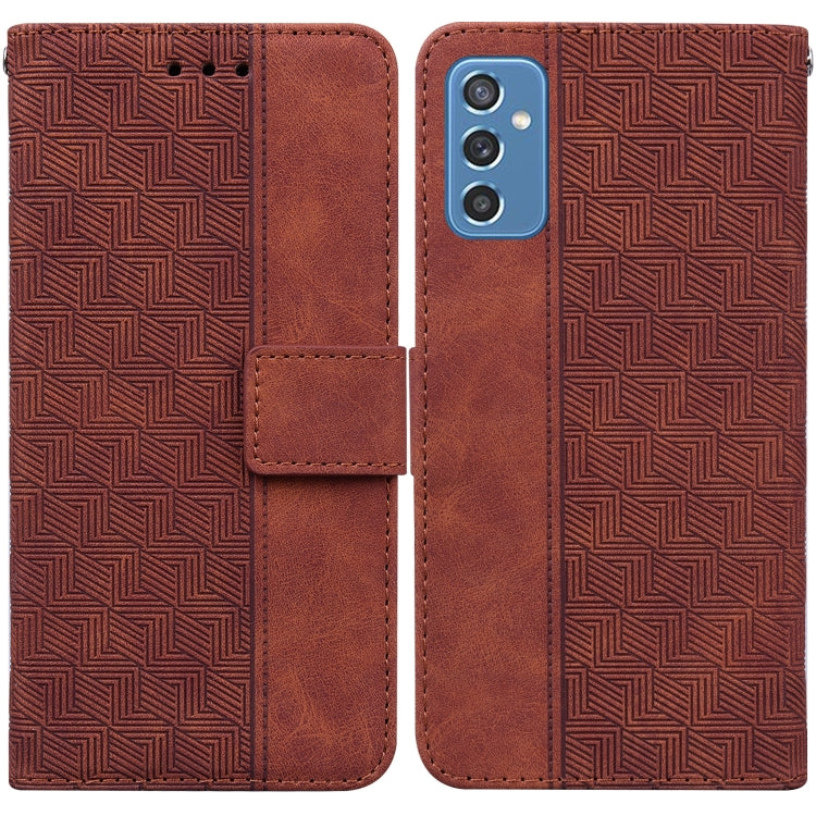 Geometric Embossed Leather Phone Case, For Samsung Galaxy A33 5G, For Samsung Galaxy A40, For Samsung Galaxy A50 / A30s / A50s, For Samsung Galaxy A53 5G, For Samsung Galaxy A70 / A70s, For Samsung Galaxy A73 5G, For Samsung Galaxy M30s / M21          ...