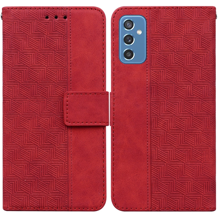 Geometric Embossed Leather Phone Case, For Samsung Galaxy A33 5G, For Samsung Galaxy A40, For Samsung Galaxy A50 / A30s / A50s, For Samsung Galaxy A53 5G, For Samsung Galaxy A70 / A70s, For Samsung Galaxy A73 5G, For Samsung Galaxy M30s / M21          ...