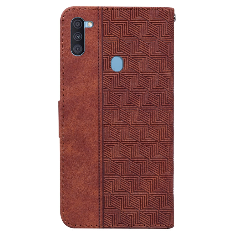 Geometric Embossed Leather Phone Case, For Samsung Galaxy A11 / M11 EU Version, For Samsung Galaxy A41, For Samsung Galaxy A02s 164.2mm US Version, For Samsung Galaxy A02s 166.5mm EU Version, For Samsung Galaxy A03s 164.2mm US Version                  ...