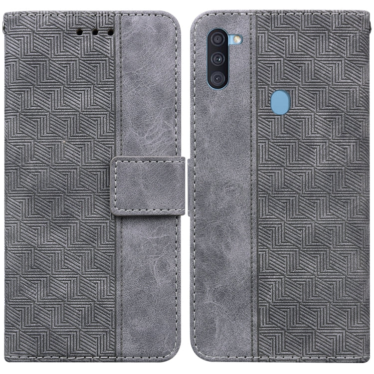 Geometric Embossed Leather Phone Case, For Samsung Galaxy A11 / M11 EU Version, For Samsung Galaxy A41, For Samsung Galaxy A02s 164.2mm US Version, For Samsung Galaxy A02s 166.5mm EU Version, For Samsung Galaxy A03s 164.2mm US Version                  ...