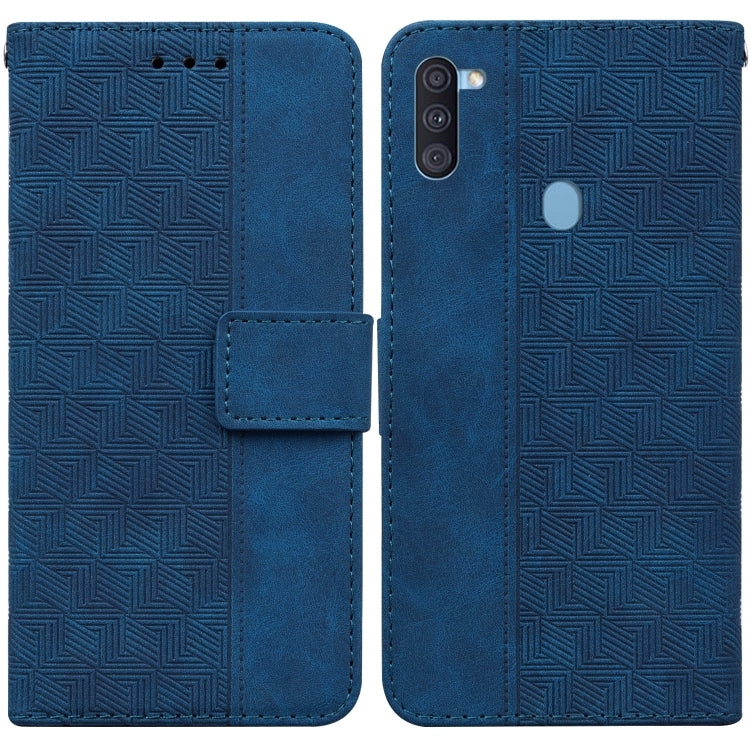 Geometric Embossed Leather Phone Case, For Samsung Galaxy A11 / M11 EU Version, For Samsung Galaxy A41, For Samsung Galaxy A02s 164.2mm US Version, For Samsung Galaxy A02s 166.5mm EU Version, For Samsung Galaxy A03s 164.2mm US Version                  ...