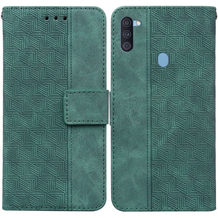 Geometric Embossed Leather Phone Case, For Samsung Galaxy A11 / M11 EU Version, For Samsung Galaxy A41, For Samsung Galaxy A02s 164.2mm US Version, For Samsung Galaxy A02s 166.5mm EU Version, For Samsung Galaxy A03s 164.2mm US Version                  ...